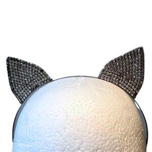 Silver Cat Ear Headband